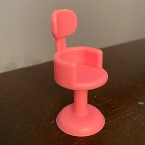 Vtg Melanie’s Mall Doll REPLACEMENT pink Beautician Chair 2,1” in grea…